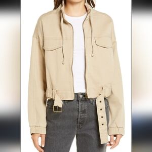 Tinsel Crop Utility Jacket - Size Medium